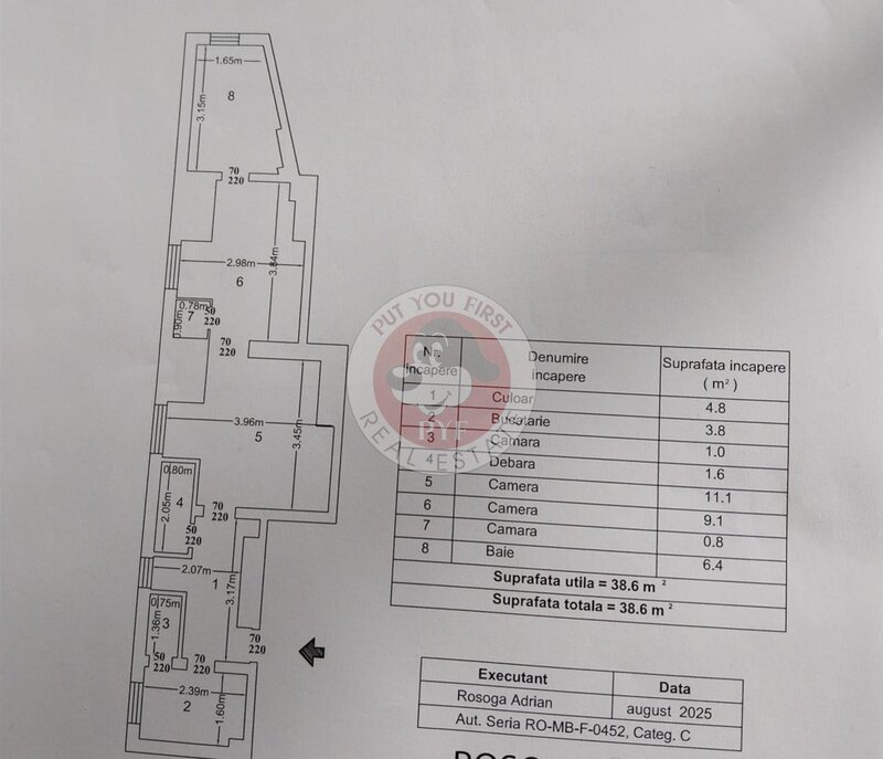 Polona | Apartament 2 Camere | Decomandat | 39mp | B11478